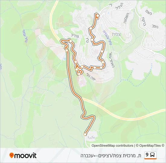 9 Bus Line Map