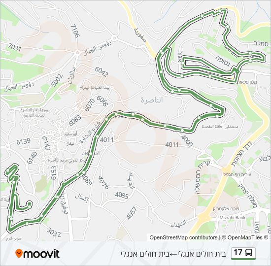 17 Bus Line Map
