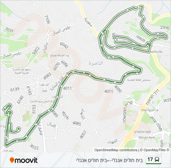 17 Bus Line Map