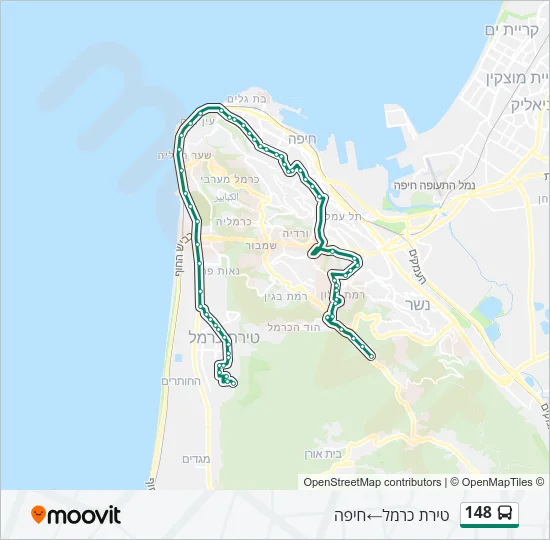 148 Bus Line Map