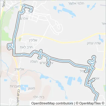 55 Bus Line Map