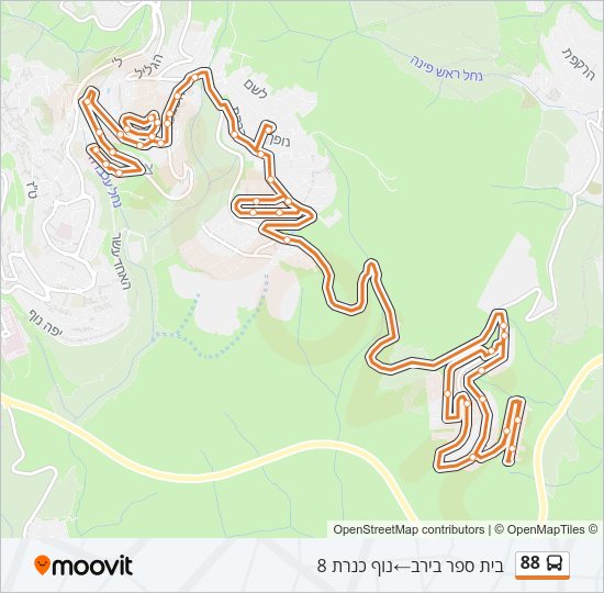 88 Bus Line Map