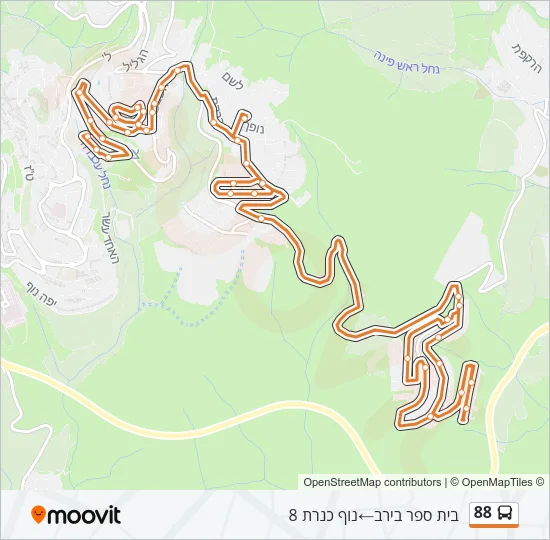 88 Bus Line Map
