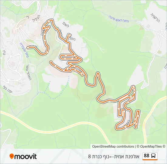 88 Bus Line Map
