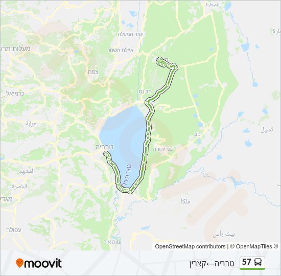 57 Bus Line Map