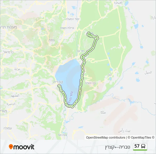 Автобус 57: карта маршрута