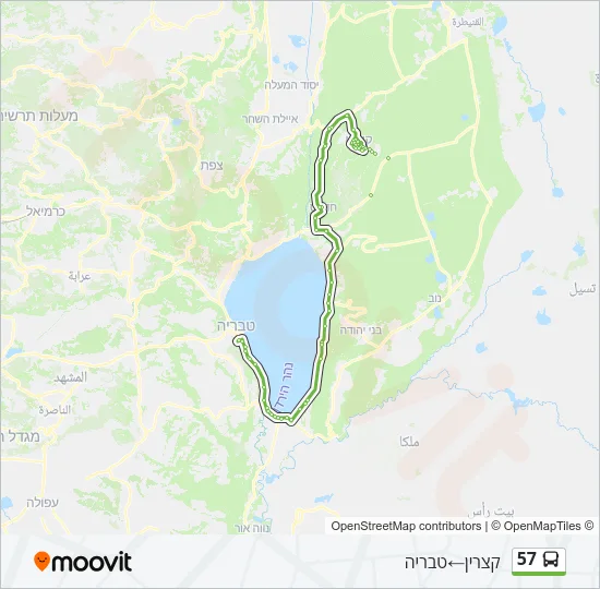 57 Bus Line Map