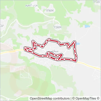2 Bus Line Map