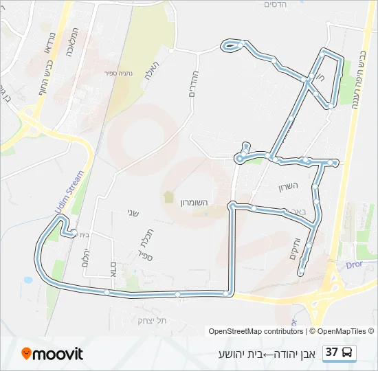 37 Bus Line Map