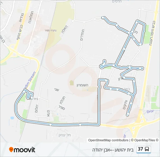 37 Bus Line Map