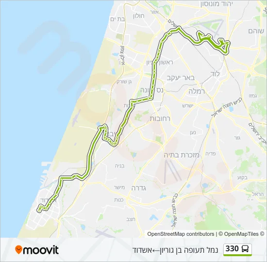 330 Bus Line Map