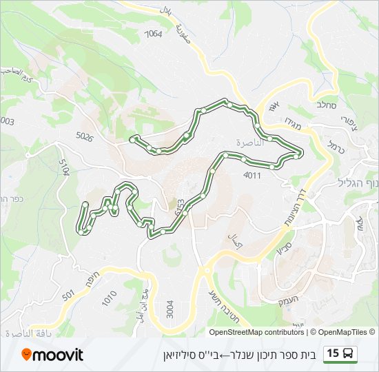 15 bus Line Map