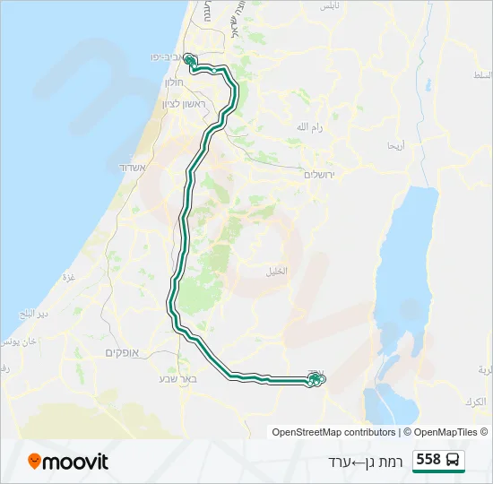 558 Bus Line Map