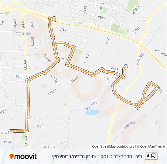 4 Bus Line Map