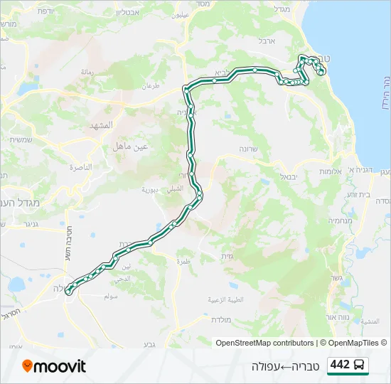 442 Bus Line Map