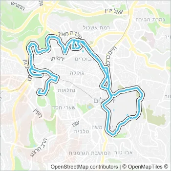 3א Bus Line Map