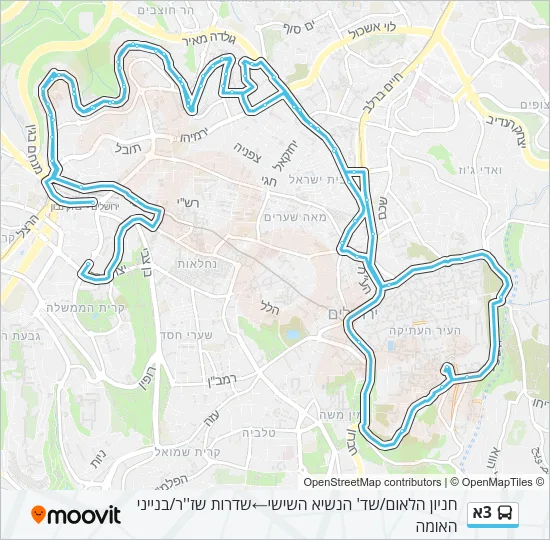 3א Bus Line Map