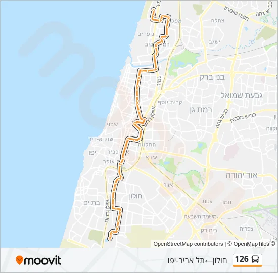 126 Bus Line Map