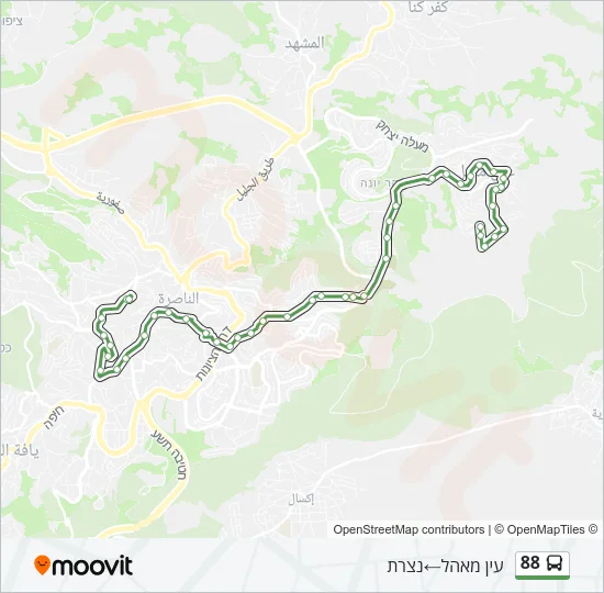 88 Bus Line Map