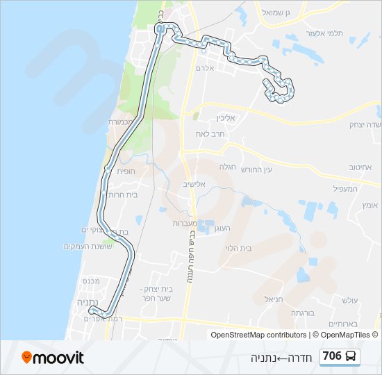 706 Bus Line Map