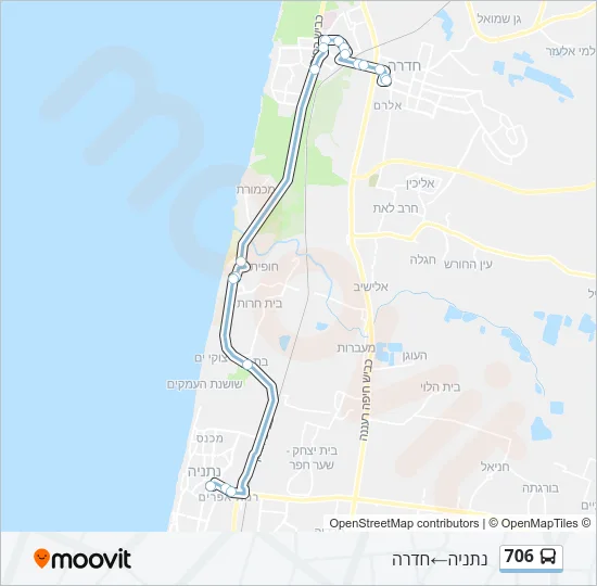706 Bus Line Map