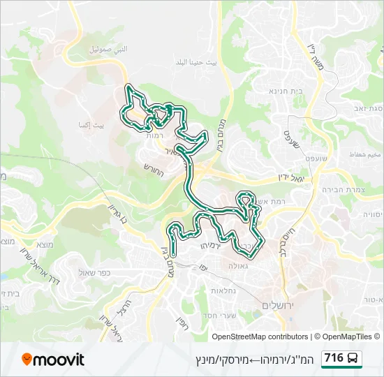 716 Bus Line Map