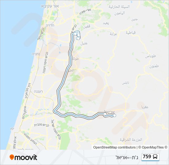 759 Bus Line Map