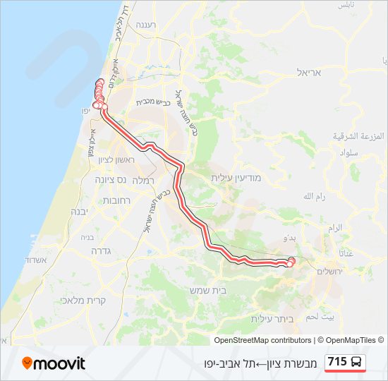 715 Bus Line Map