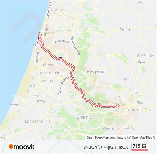 715 Bus Line Map