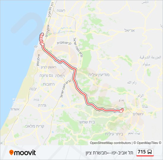715 Bus Line Map