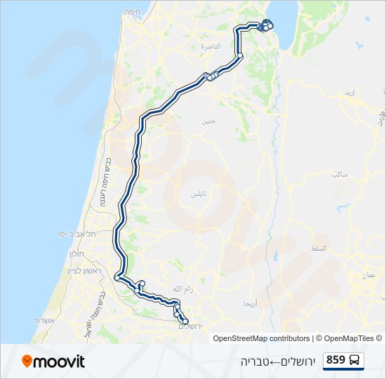 Автобус 859: карта маршрута