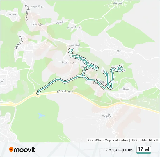 17 Bus Line Map