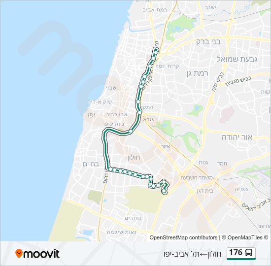 176 Bus Line Map