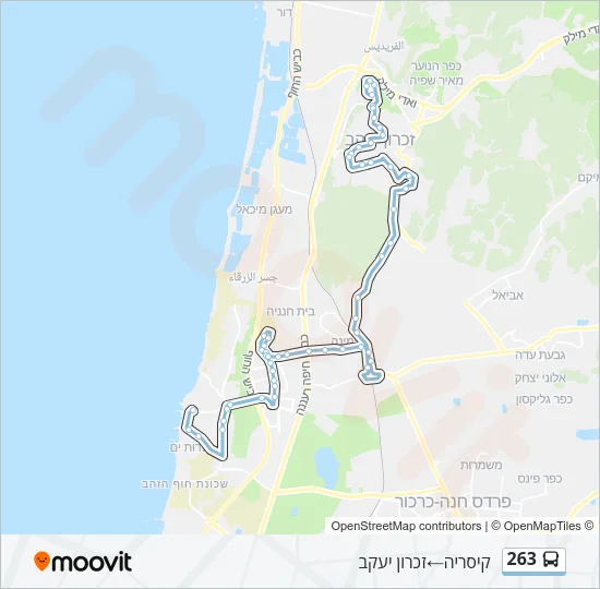 263 Bus Line Map