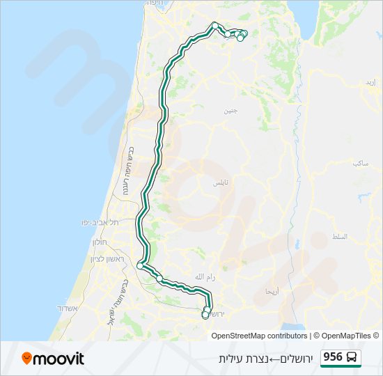956 Bus Line Map