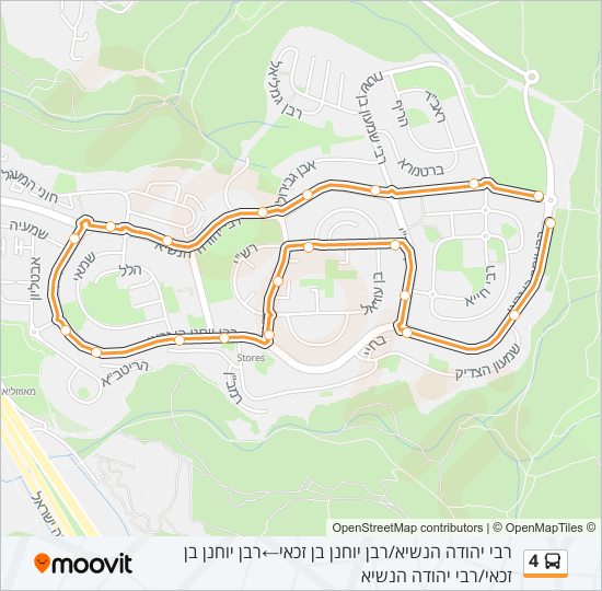 4 bus Line Map