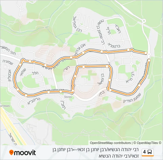 4 Bus Line Map