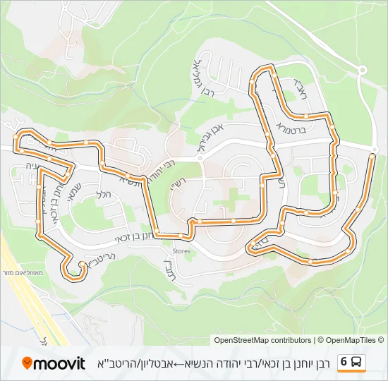 6 Bus Line Map