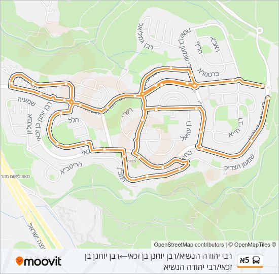 5א Bus Line Map