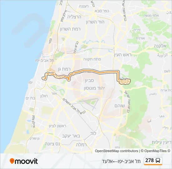 278 Bus Line Map