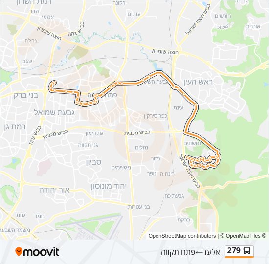 279 Bus Line Map