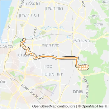 280 Bus Line Map