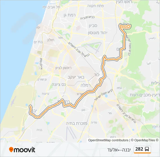 282 Bus Line Map