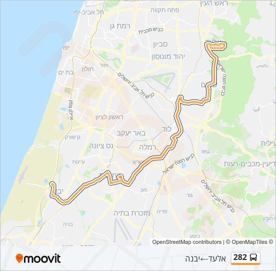 282 bus Line Map