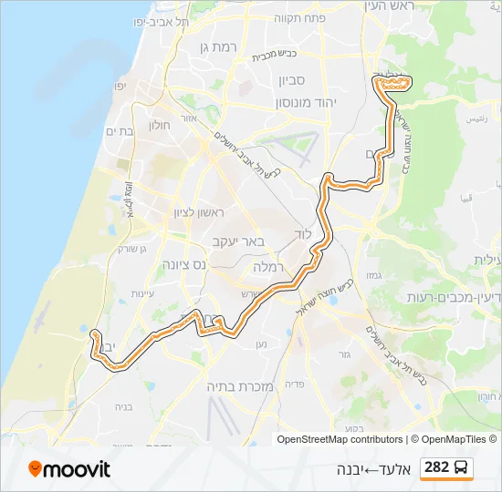 282 Bus Line Map