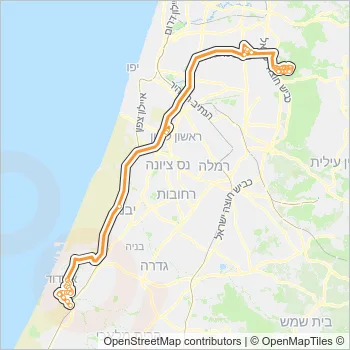 283 Bus Line Map