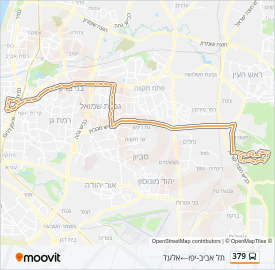 379 Bus Line Map