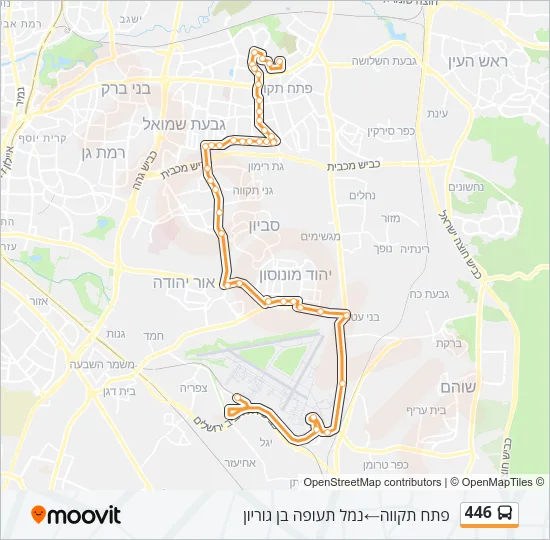 446 Bus Line Map
