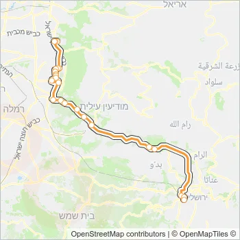 453 Bus Line Map