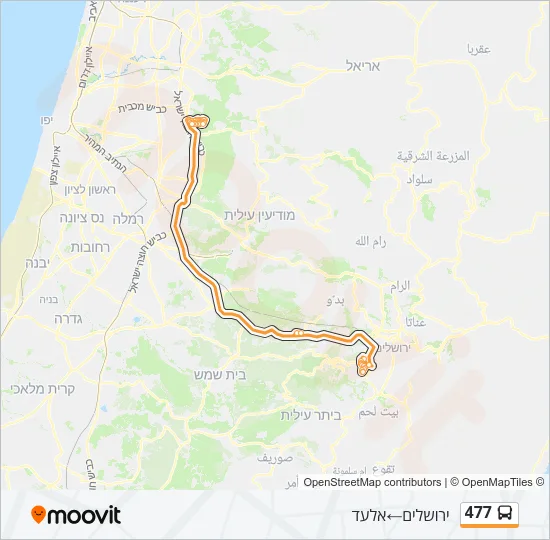 477 Bus Line Map